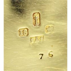 Victorian 18ct gold open face ladies key wound pocket watch by James Scott & Son, Kendal, No. 59876,  gilt dial with Roman numerals, Thomas R Russell & Co, Chester 1872