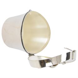 Silver plated novelty ice bucket, in the form of a hat box, with twist action latch, H15cm