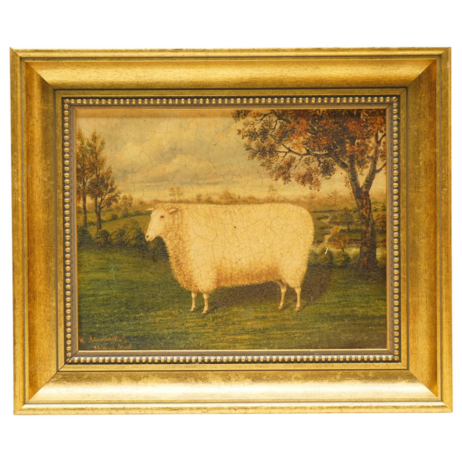 English Naive School - Prize Farm Animals, set of four colour prints 19cm x 24cm (4)