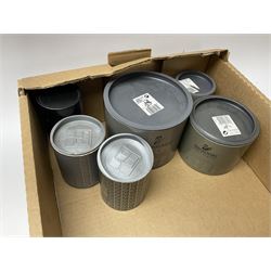 Six Swarovski crystal models, comprising an example modelled as a  Siamese fighting fish, two examples modelled as oyster shells with pearls, another modelled as a piano, plus a York Minster paperweight, Beverly Minster paperweight, and a Crystal Reflections model of an owl. 