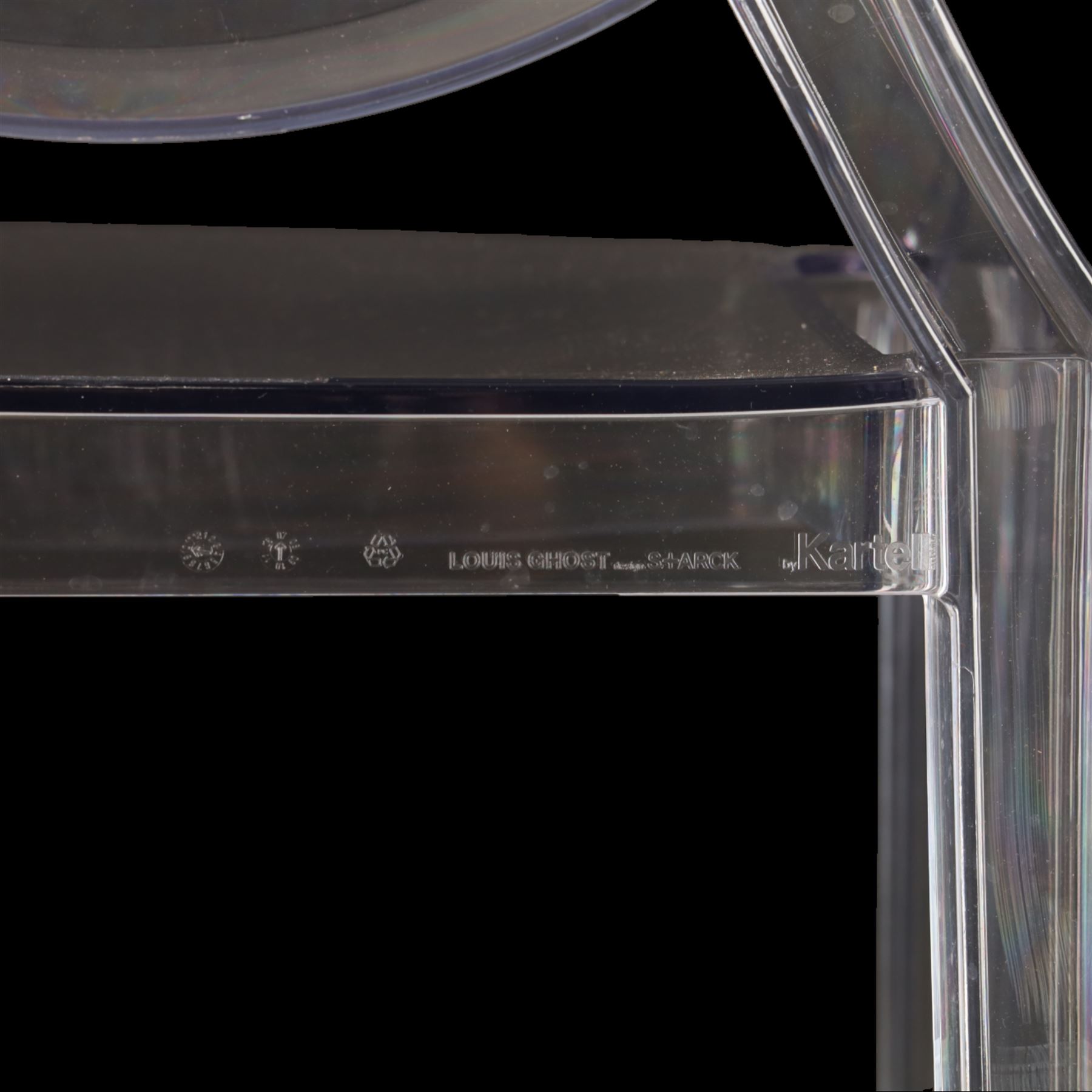 Philippe Starck for Kartell - 'Louis Ghost' chair, designed by Philippe Starck, inspired by the Louis XV style in transparent polycarbonate