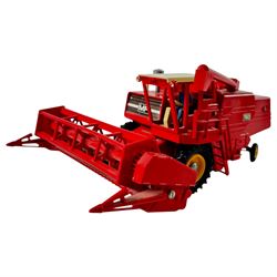 Britians Ltd tractors, including Ford TW20, boxed and loose Ford TW-20, Fiat 880 DT, MB Teac 1500, Volvo BM, a MF 760 Combine Harvester, Rear Dump and a Lonestar dumper truck