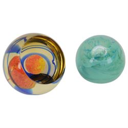 Caithness goblet Landing of Pilgrim Fathers, limited edition 4/12, together with three Caithness paperweights, all with original boxes 