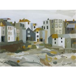 Richard Tuff (British 1965-): 'View From the Beach - St Ives', gouache on paper signed, titled verso 36cm x 48cm 