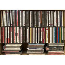 A large collection of mostly Jazz CD's including Glenn Miller, Gene Krupa, Duke Ellington, Stan Kenton, Benny Goodman and other music in four boxes (400+)