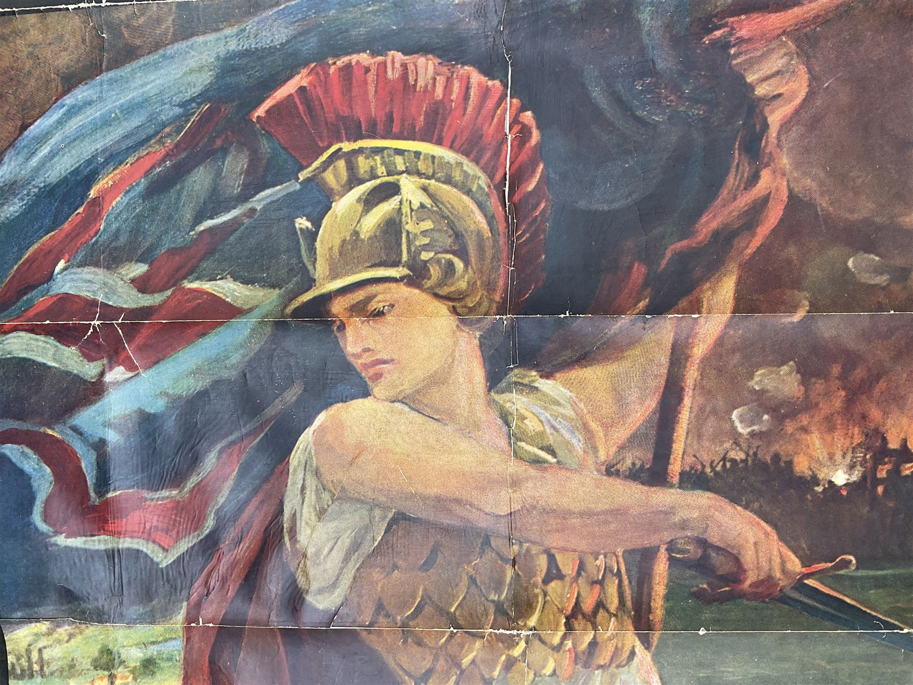 Edith M Kemp-Welch (British 1870-1941): 'Remember Scarborough! Enlist Now', rare original Parliamentary Recruiting Committee poster No. 41, circa 1915, printed by David Allen 149 x 98cm