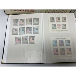 Stamps mostly relating to 'The World Against Malaria' from various Countries including Angola, Cuba, Dubai, Ghana, Liberia, Maldive Islands etc, both mint and used stamps seen, housed in four albums / stockbooks