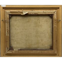 Harry Rutherford (Northern British 1903-1985): Manchester Street Scene, oil on canvas signed 49cm x 60cm