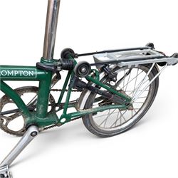 Brompton folding bicycle in green finish