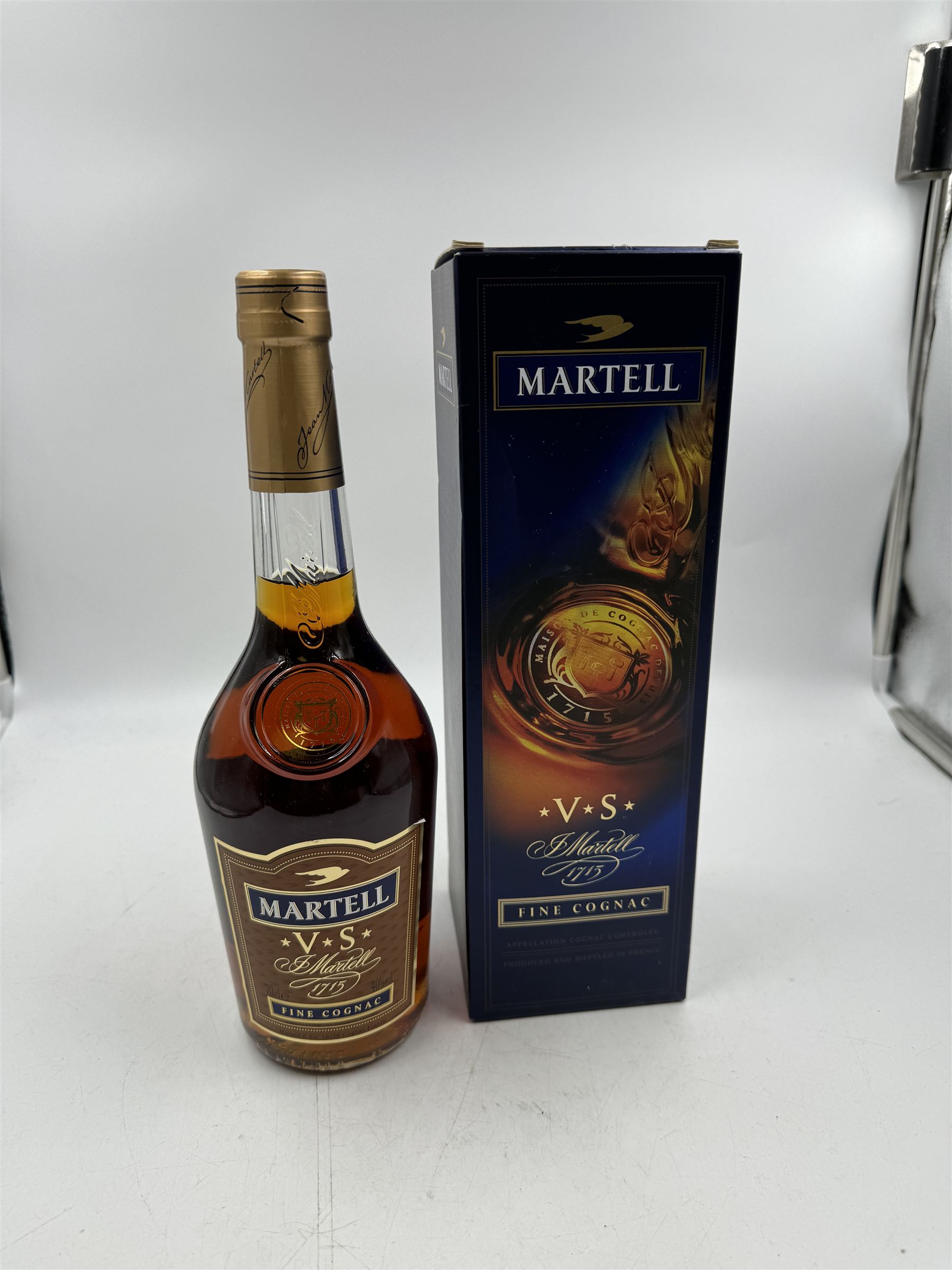 Mixed alcohol; Napoleon V.S.O.P brandy, Remy Martin V.S Grand Cru cognac and Martel VS cognac, various contents and proof (3)