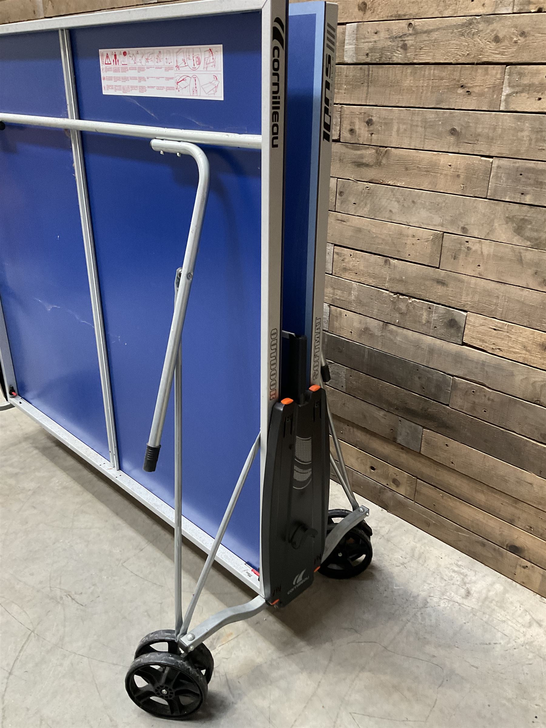 Cornilleau 100S crossover table tennis table, folding with cover