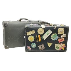 Two globetrotter suitcases, largest example H42cm