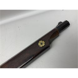 Japanese matchlock musket approximately .45 cal., Edo period (1603-1868), the 66cm(26