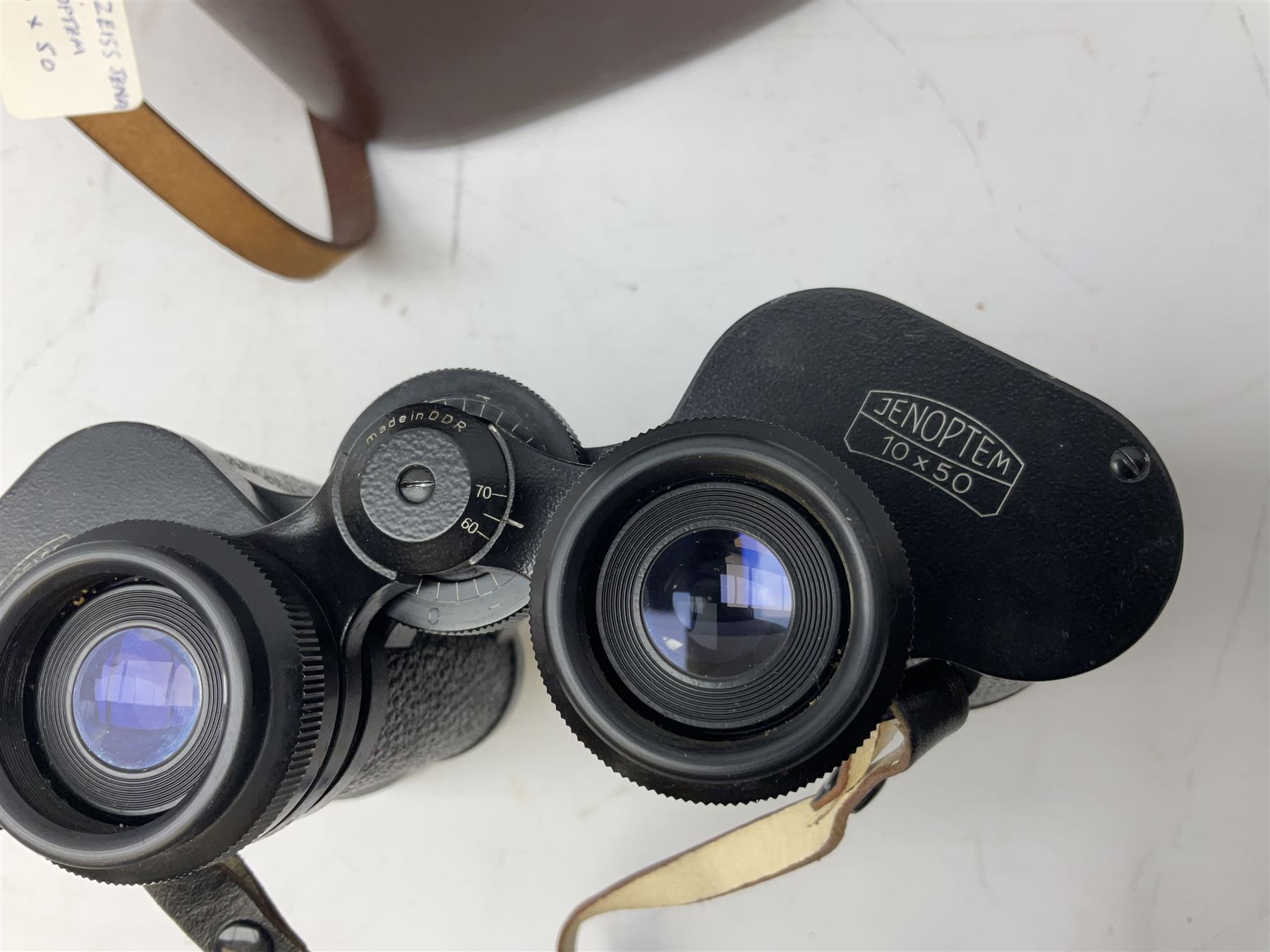 Three pairs of Carl Zeiss Jena binoculars, Jenoptem 10x50W, Jenoptem 8x30W and Jenoptem 10x50, all cased (3)
