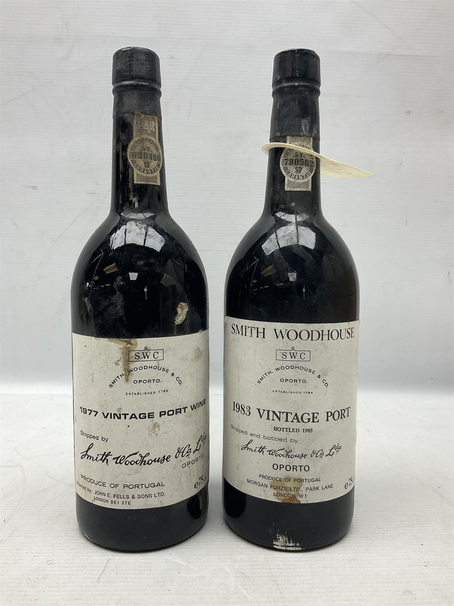 Smith Woodhouse, vintage port, years comprising 1977 and 1985, 75cl, unknown proof (2)