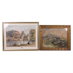 Collection of five 19th and early 20th century watercolours, variously signed, max 36cm x 50cm (6)