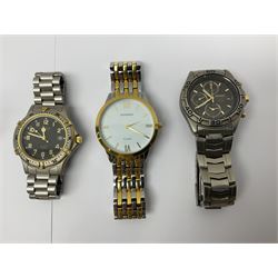 Seiko Chronograph Titanium 100M wristwatch, together with seven Sekonda wristwatches (8)