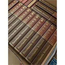Collection of Encyclopedia Britannica together with other books 