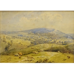  William Grieve (20th century): Cows on the Hillside, watercolour inscrbed verso 24cm x 34cm  