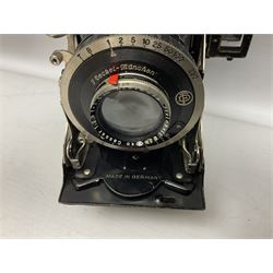   F. Deckel - munchen  Vauxhall Compur folding Camera, with Sixon hand-held exposure meter