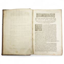 Gerard, John - 'The Herball or General Historie of Plants', enlarged and amended by Thomas Johnson, frontispiece missing, numerous woodcut illustrations, full calf, ribbed spine inscibed 'Gerards Botany', bookplate of F.J.Cornish-Bowden, Black Hall