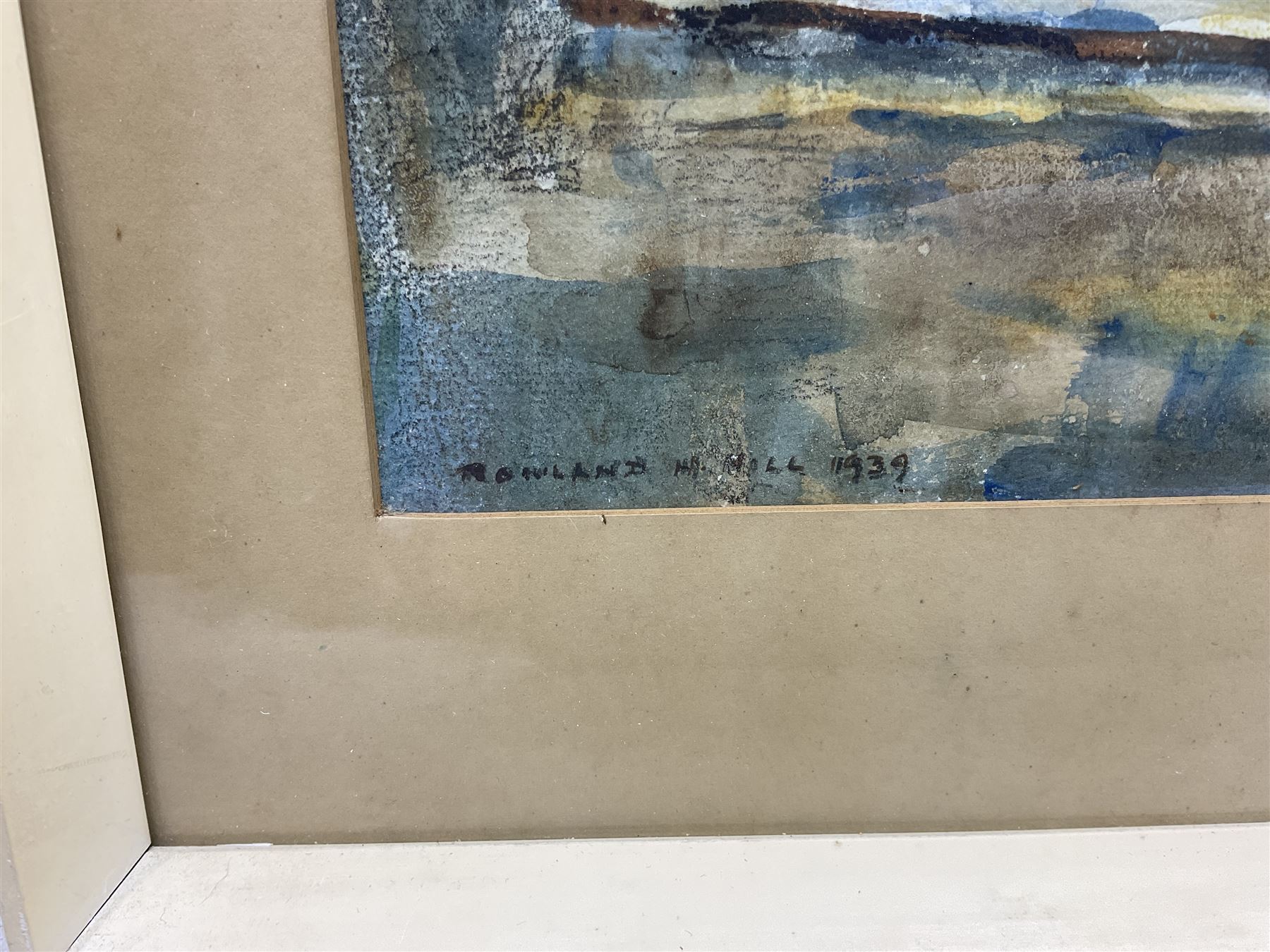 Rowland Henry Hill (Staithes Group 1873-1952): Staithes Looking East and West, pair watercolours signed and dated 1939, 27cm x 37cm (2)