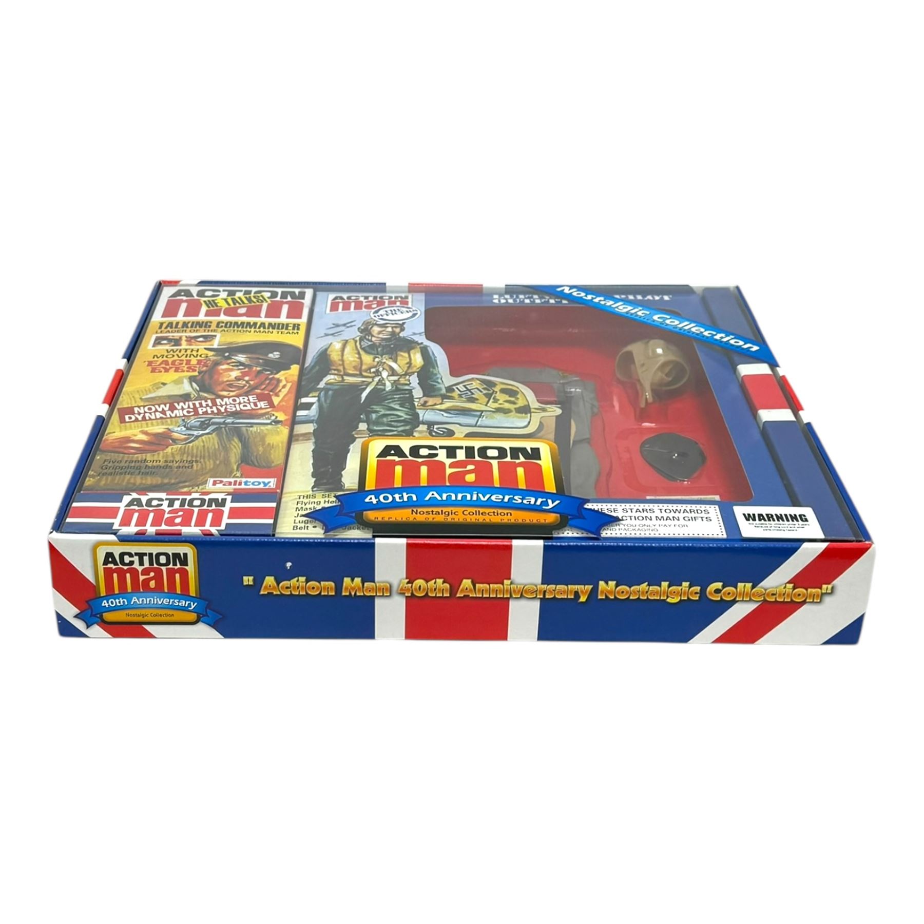Action Man 40th Anniversary Nostalgic Collection 'Talking Commander', with moving eagle eyes and Luftwaffe pilot outfit, boxed