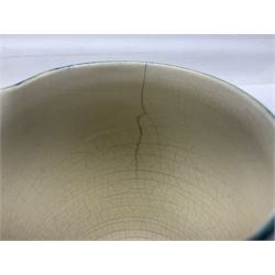 Early 20th century Moorcroft for Macintyre jug, decorated in Revived Cornflower pattern, impressed mark to base, H19cm