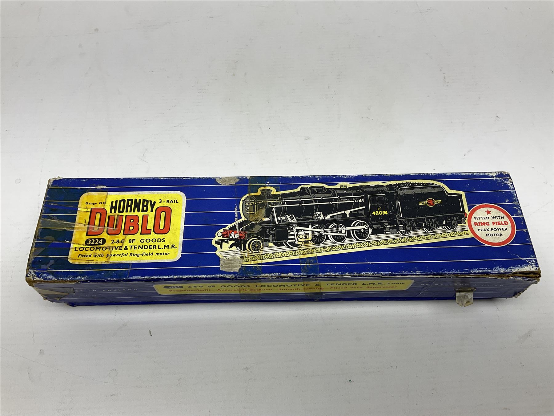 Hornby Dublo - 3-rail Class 8F 2-8-0 locomotive No.48094 in BR black with instructions; in original box