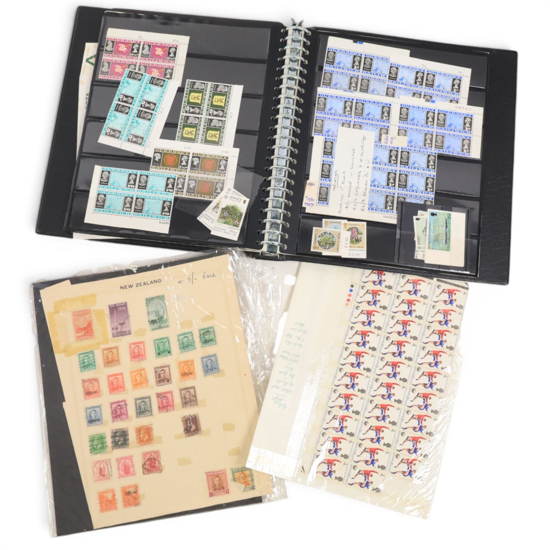 Great British and World stamps, Queen Victoria and later, including some purported EFO examples, first day covers, etc, in two folders and loose