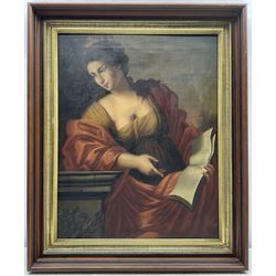 After Giovanni Francesco Romanelli (Italian 1610-1662): 'The Cumaean Sibyl', 19th century oil on canvas 63cm x 50cm