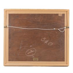 Nelson Ethelred Dawson (British 1859-1941): Sandside Scarborough and the Golden Ball with the Herring Fleet in the Harbour, watercolour signed 21cm x 27cm