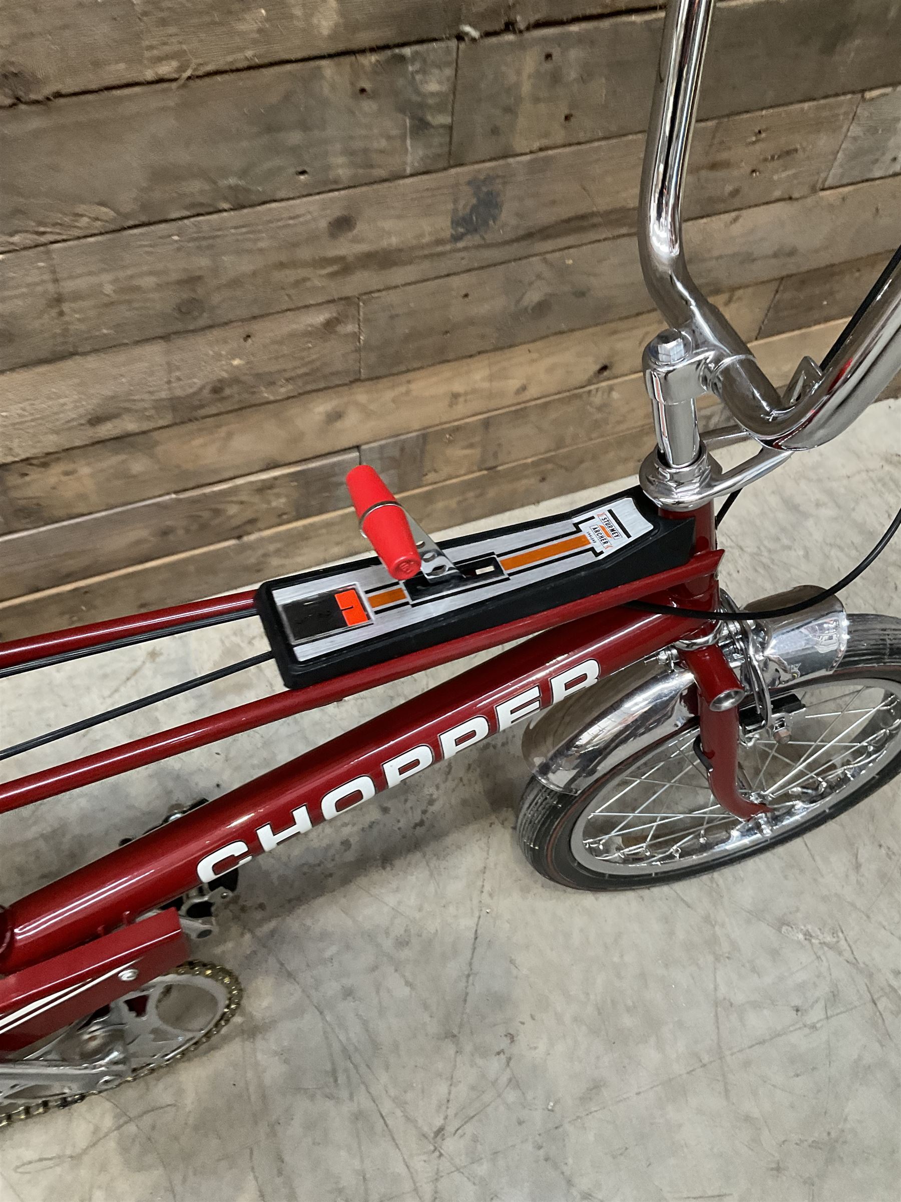 Raleigh Chopper Mk2 Arrow Wedge bicycle, fully restored and rechromed