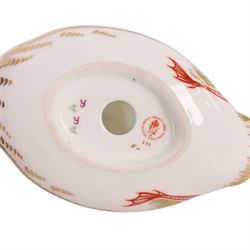 Royal Crown Derby paperweights, including Platypus gold stopper, Kingfisher silver stopper and four others without stoppers