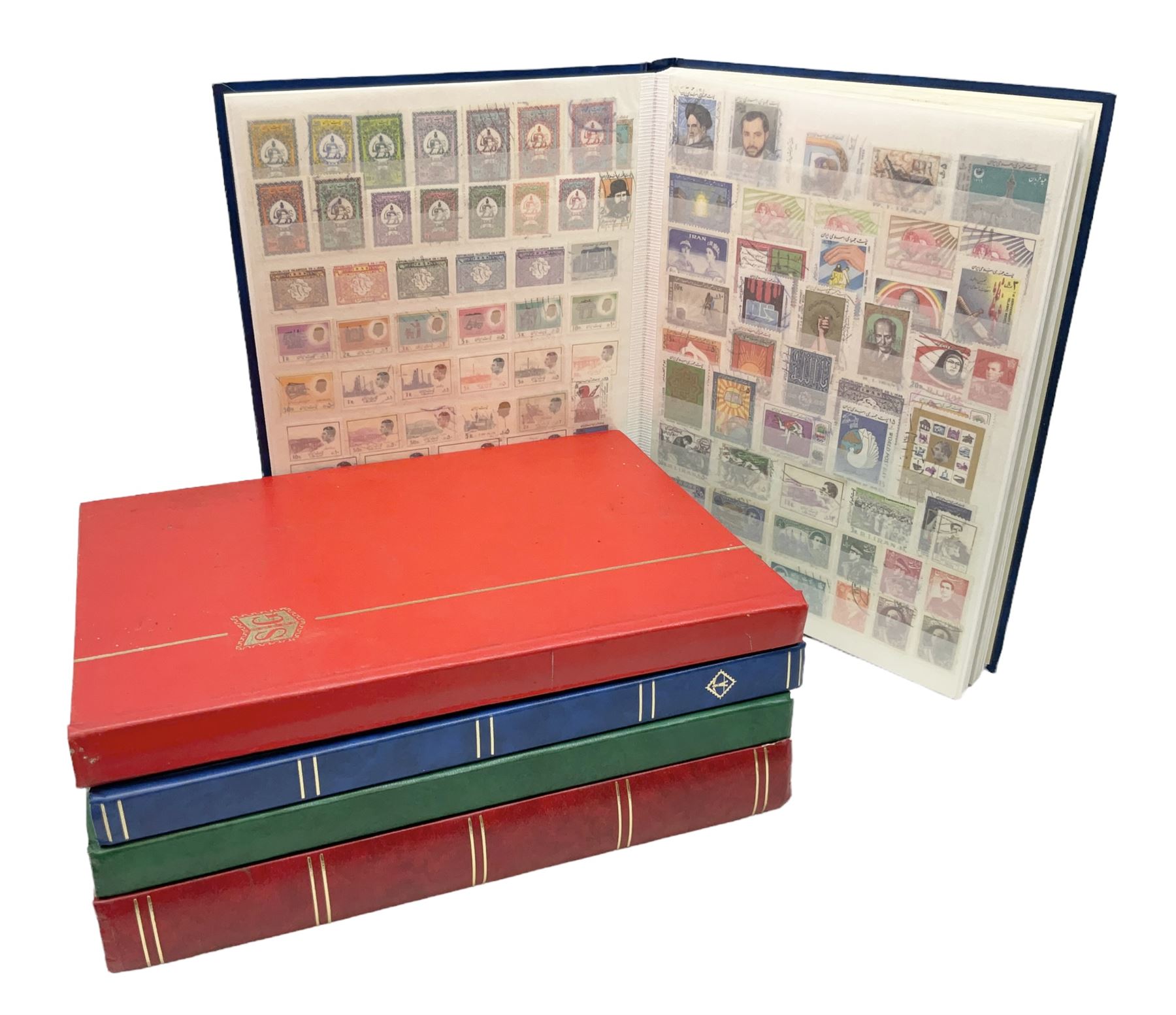 World stamps, including Iran, South Africa, Malta, USA, Canada, Mauritius, Aden, Spain, Seychelles etc, housed in five stockbooks