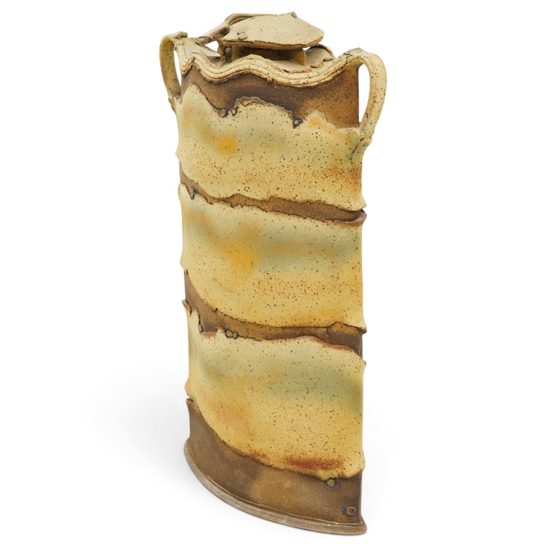 Jim Robison (British 1939-): Large Floor standing studio pottery vessel, H102cm