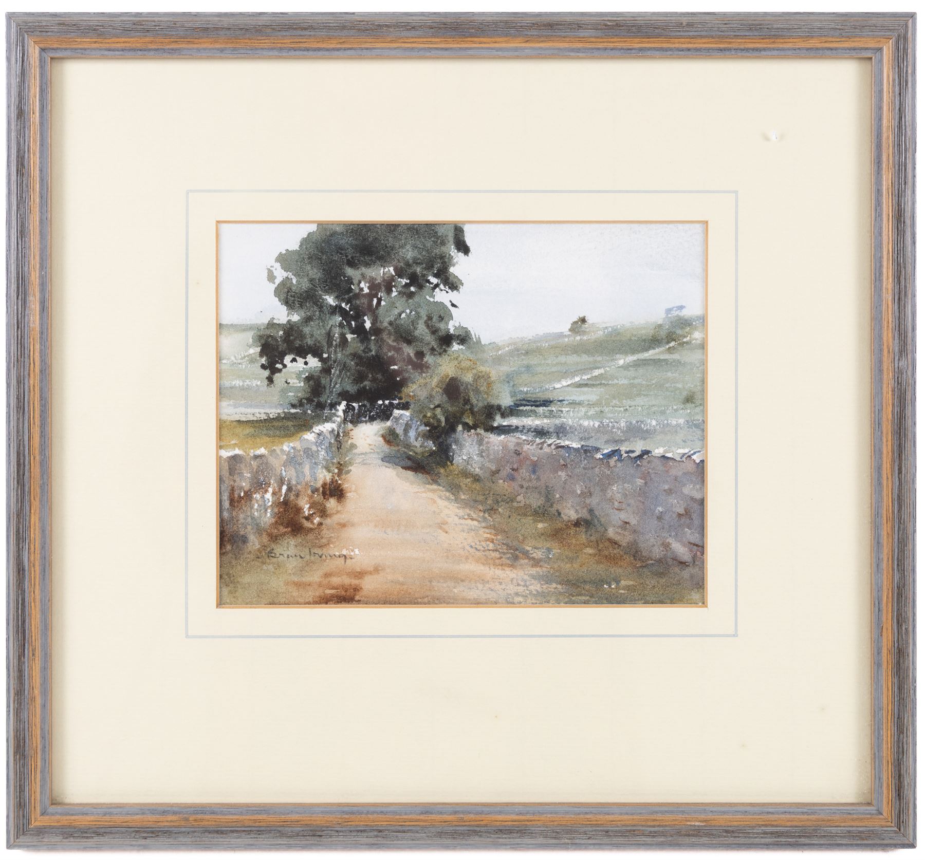 Brian Irving (British 1931-2013): Dales Lane, watercolour signed 13.5cm x 17.5cm 