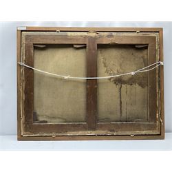 Circle of Horatio McCulloch (Scottish 1805-1867): Fisherman on the Banks of River Dee with Balmoral Castle in the distance, oil on canvas unsigned 66cm x 90cm