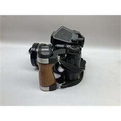 Pentax 67II camera with Asahi SMC Pentax - 6x7 ‘1:4 45mm’ lens, Asahi Takumar / 6x7 ‘1:4.5/75’ lens, Asahi Macro-Takumar / 6x7 ‘1:4/135’ lens, Asahi SMC Pentax - 6x7 ‘1:2.8 165mm’ lens, Asahi Pentax 6x7 rear converter ‘T6-2X’, lens filters and various other accessories, housed in a Billingham carry bag