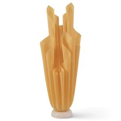Georgia Jacob Athena table lamp, the resin shade resembling a flaming torch and raised on ...