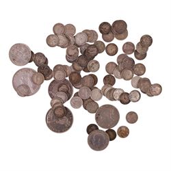 Approximately 220 grams of Great British pre-1920 silver coins
