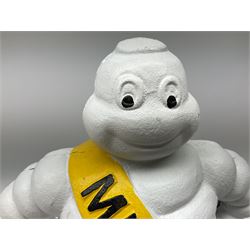 Cast iron Michelin man figure, H38cm