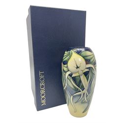 Moorcroft Allegria pattern vase of baluster form, circa 2001, limited edition, 138/200, marked and signed to base, with original box, H19cm