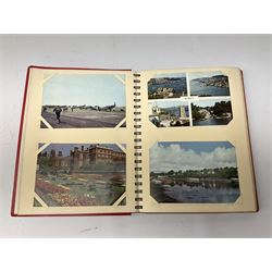 Quantity of postcards, mainly photographic design, loose and housed in book
