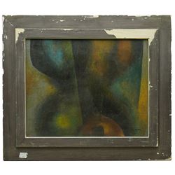 Continental School (20th century): Abstract with Overlapping Discs, pair of oils on board indistinctly signed 38cm x 48cm (2)