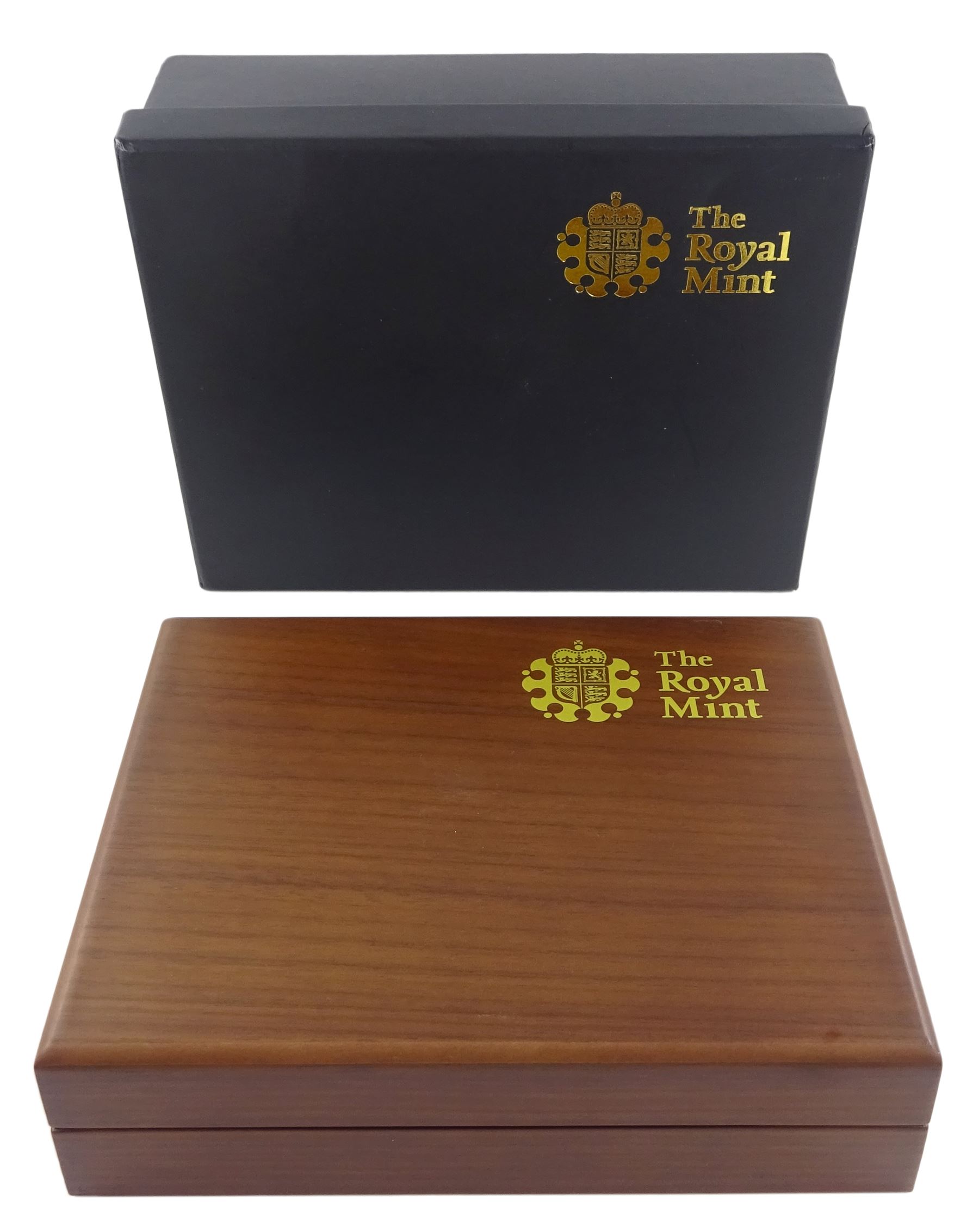 Queen Elizabeth II 2010 'Gold Proof Sovereign Five-Coin Collection', comprising 22ct gold five pound, double sovereign, full sovereign, half sovereign and quarter sovereign coins, cased with certificate