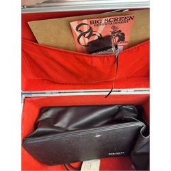  Elmo GS-1200 projector, cased, with three cases of reels 