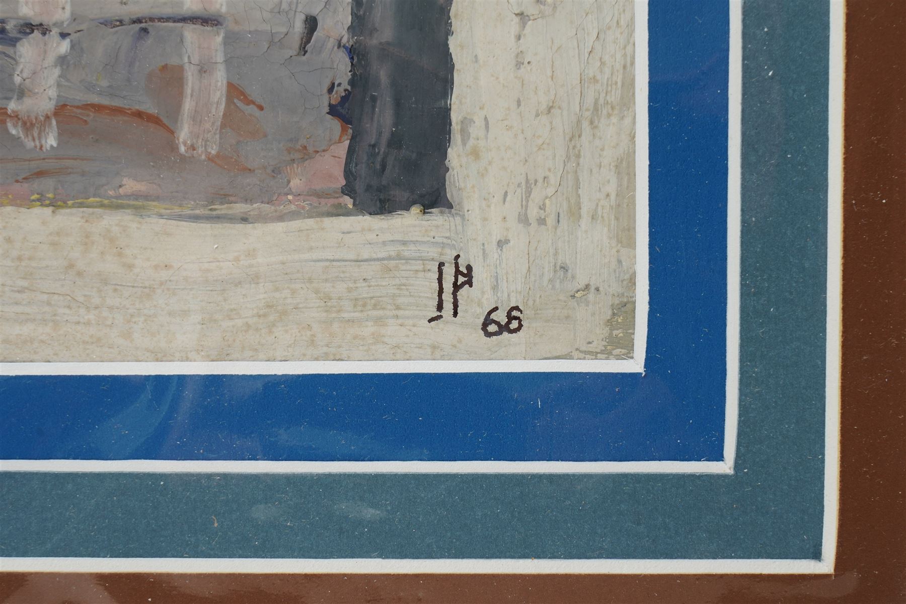 Ivan Peries (Sri Lankan 1921-1988 - Columbo '43 Group): Landscape with Shop Front, oil on cardboard signed with initials and dated '66, 14cm x 20cm (unframed) 
Notes: Ivan Peries was a founding member of the '43 group, a 20th century modern art group in Columbo (previously British Ceylon) in the mid-20th century. 
Provenance: The vendor was a very close friend of the artist and his family. These works were acquired from the wife of the artist - Veronica Peries, during the time she lived at Southend on Sea - UK.
