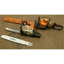  Stihl HS 81 RC hedgecutter and a Sthil MS211 chainsaw  