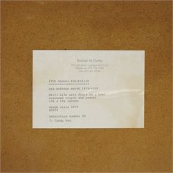 Sir Matthew Smith (British 1879-1959): 'Still Life with Fruit in a Bowl', coloured crayon and pastel unsigned, titled and dated c.1930 on gallery labels verso 34cm x 49cm
Provenance: exh. Browse & Darby, Cork Street, London